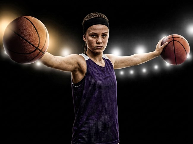 Own the court — finished poster design